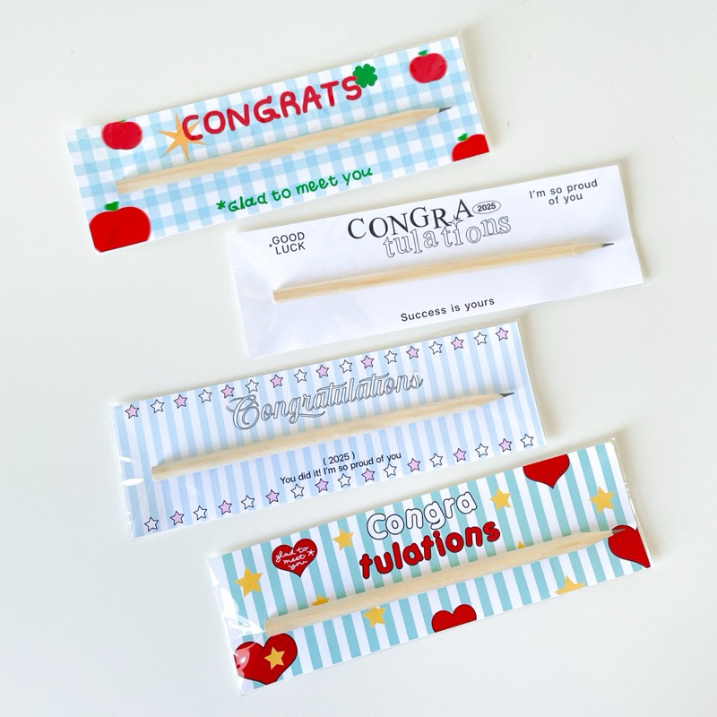 (พร้อมส่ง) ของขวัญปัจฉิม ดินสอปัจฉิม - chacho.studio | Shopee Thailand