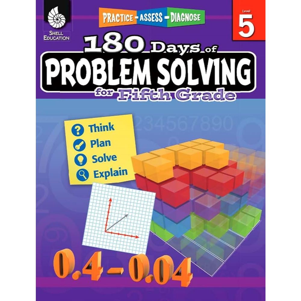 180 Days of Problem Solving for Fifth Grade *****หนังสือสภาพ 80% ...