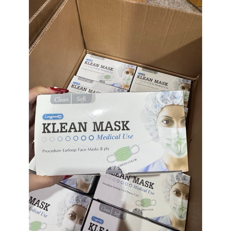 Klean Mask หน้ากากอนามัย ทางการแพทย์ Medical use 1 กล่อง/ 50ชิ้น กัน ...