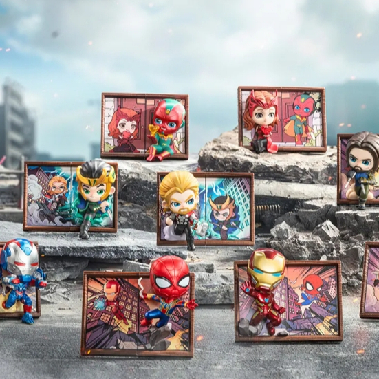 สินค้าพร้อมส่ง Marvel Photo Frame Series Figures ใหม่ ไม่แกะ | Shopee ...