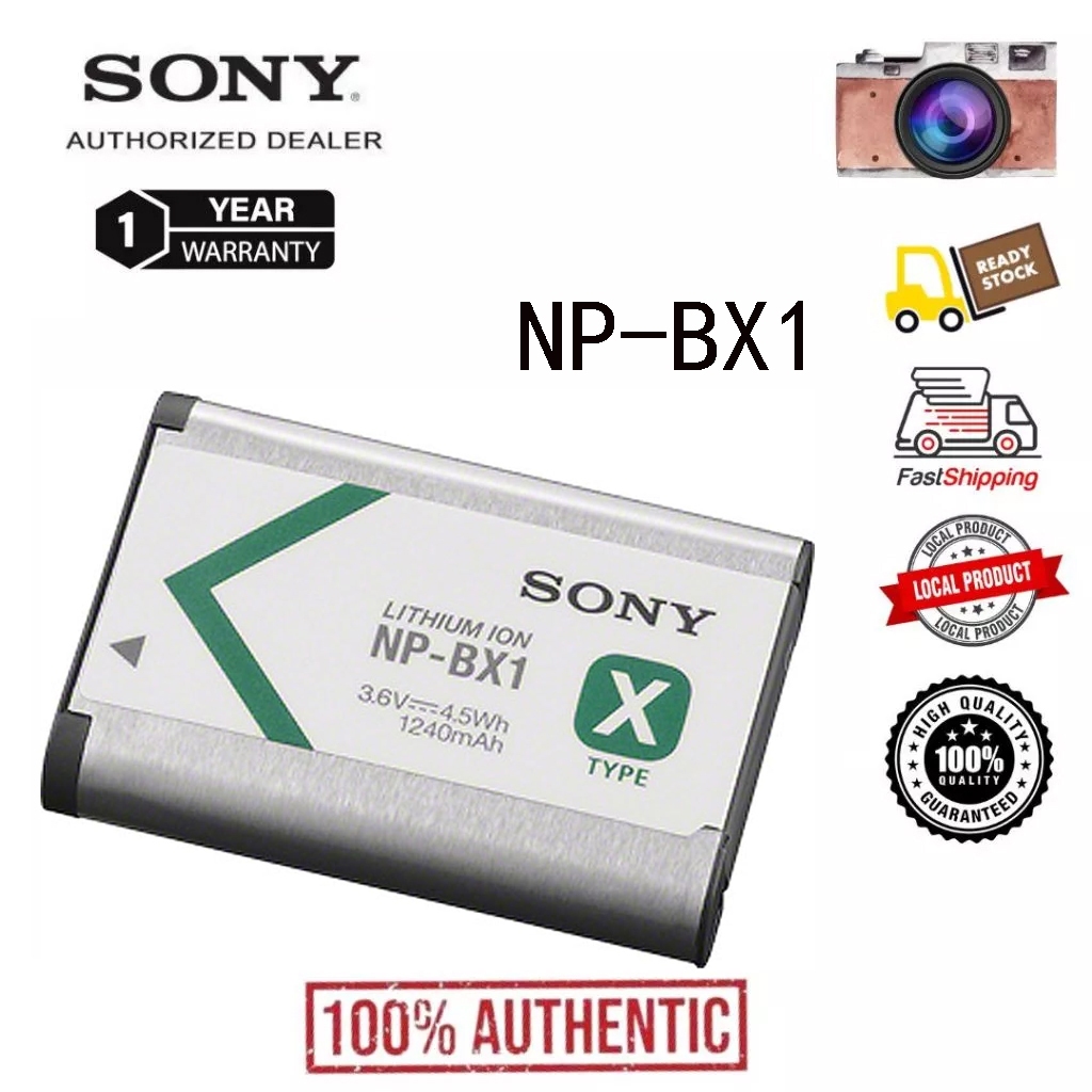 Batteria originale Sony NP-BX1 per RX100 HX90 FDR-X3000 HDR-AS100V