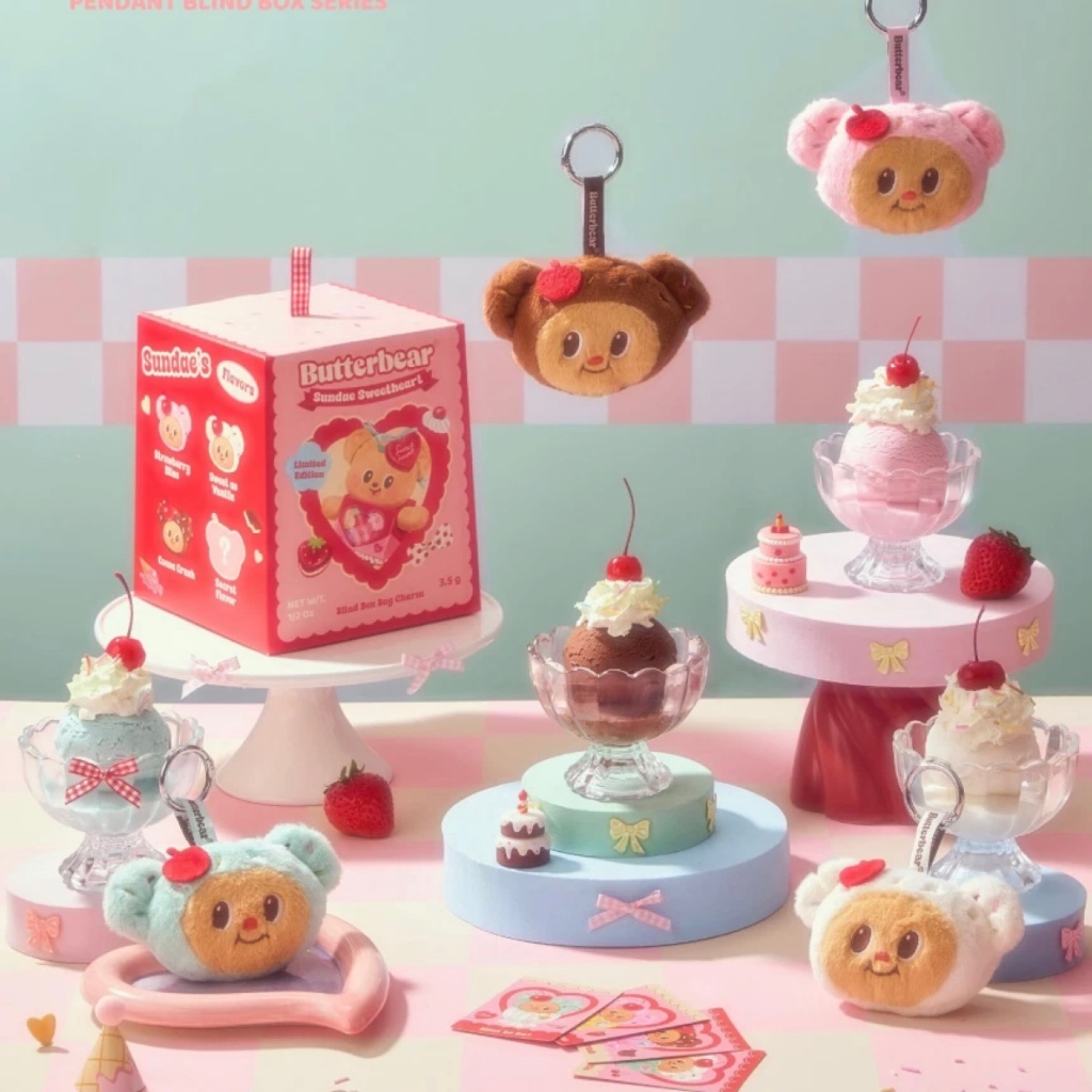 [พร้อมส่ง] พวงกุญแจซันเดย์ Sundae Pendant Blind Box ลิขสิทธิ์ | Shopee ...