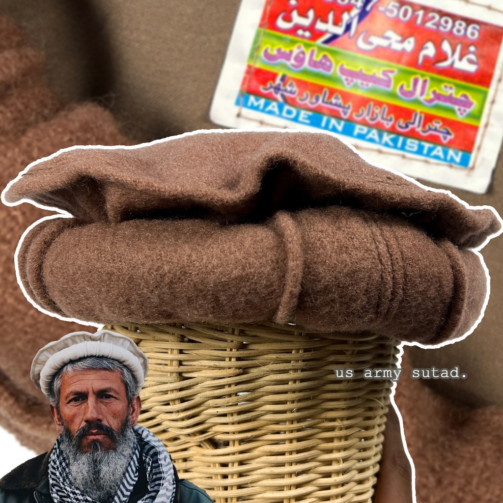 หมวกอัฟกัน คลุมศีรษะ Kopiah Afghan Kopiah Taliban Afghan Hat Pakol ...