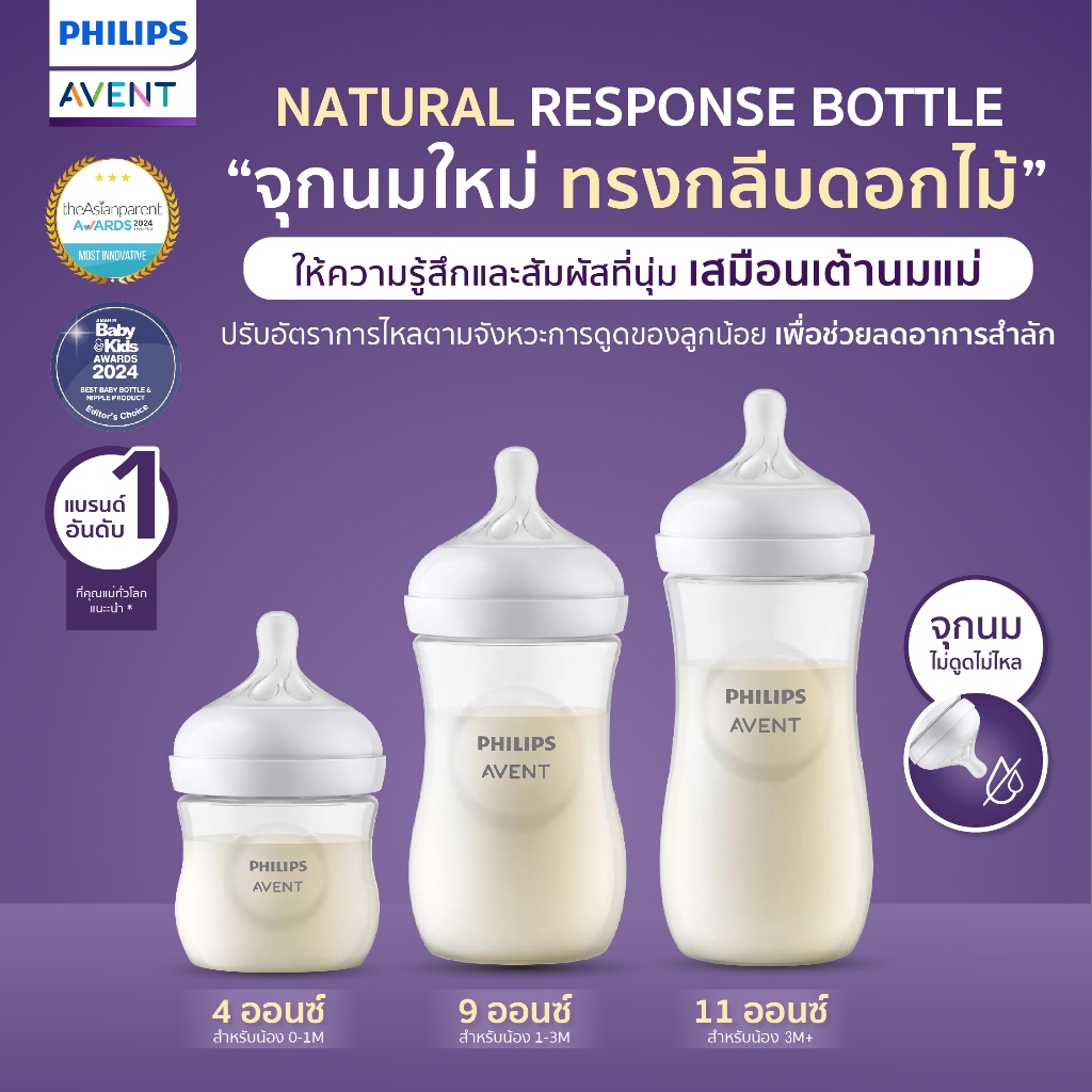 ของแท้ศูนย์ไทย Philips AVENT ขวดนม รุ่น Natural baby bottle ขนาด
