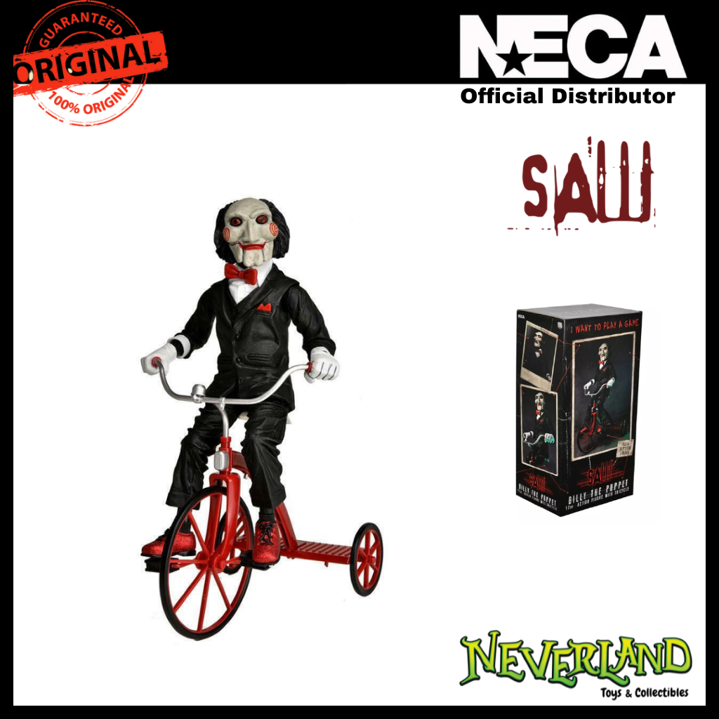 NECA SAW Push Button Sound フィギュア 三輪車付き BILLY THE PUPPET Saw 12