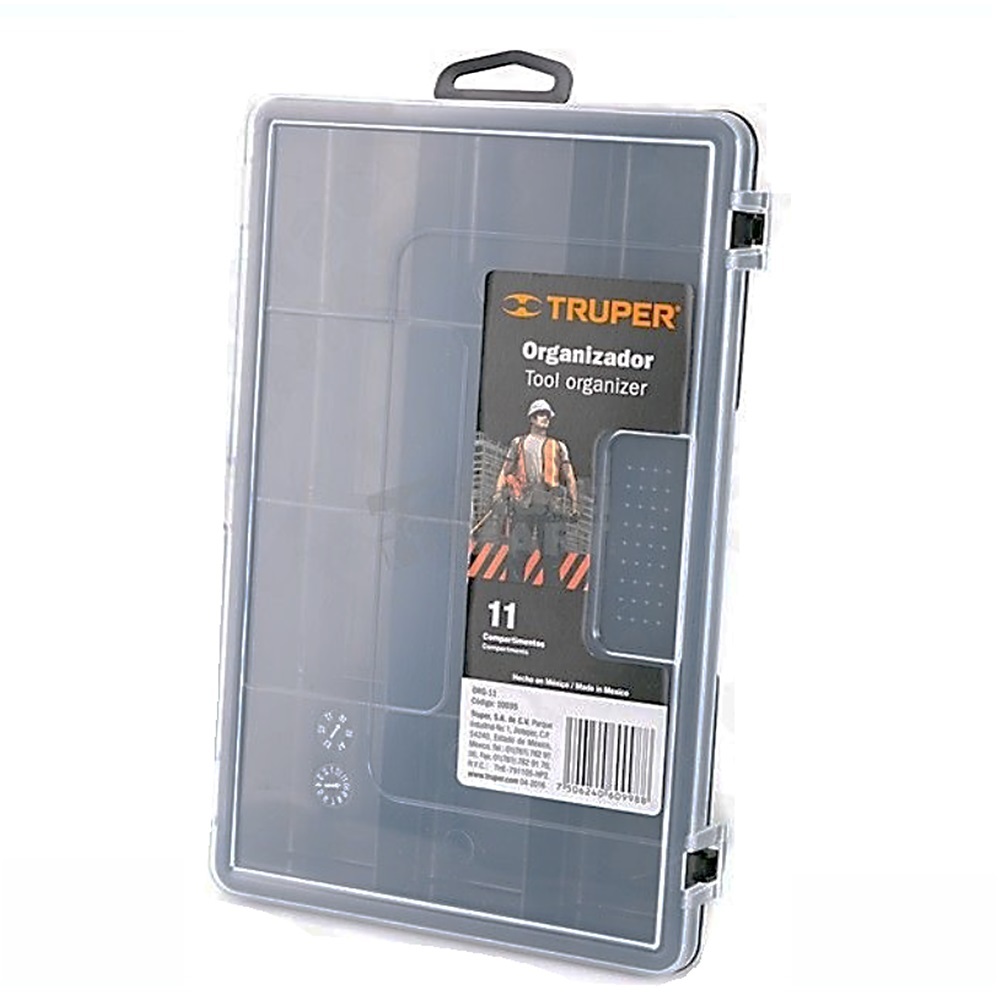 TRUPER 10035 ถาดใส่อุปกรณ์ช่าง 11 ช่อง ขนาด 15x23x3.8 cm. (ORG-11 ...