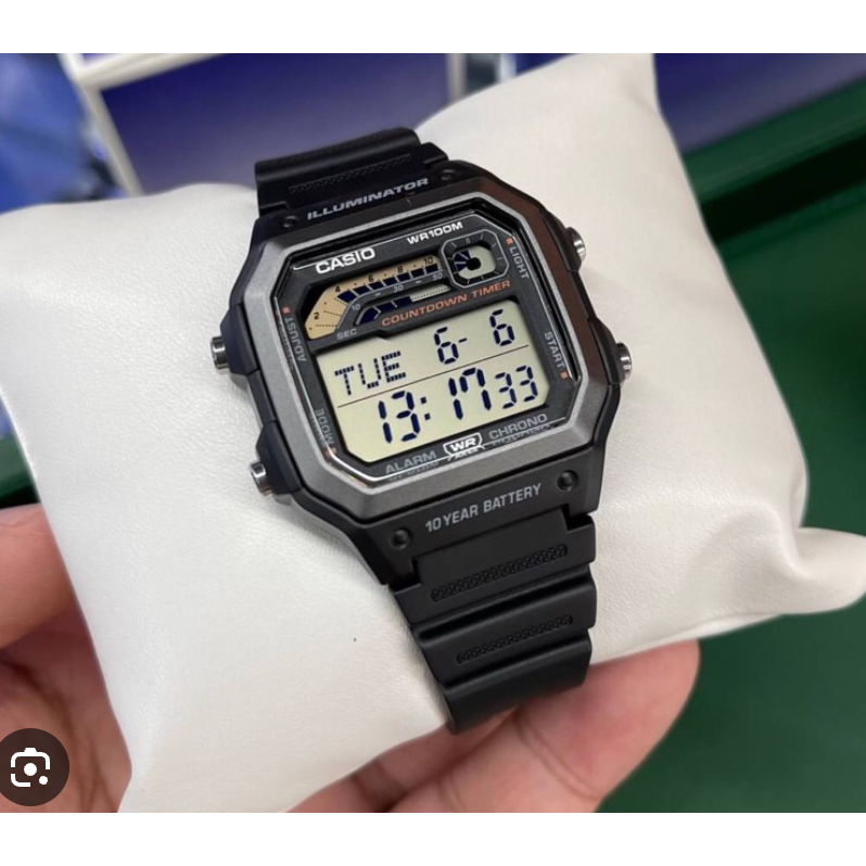 casio ของแท้ประกันศูนย์ นาฬิกาคาสิโอ ผู้ชาย WS1600 รุ่น WS-1600H/ Atime ...