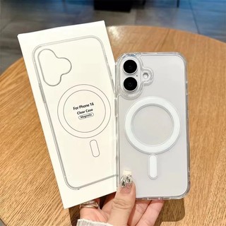 Giao ngay ốp lưng nam châm có thể sạc trong suốt cho iPhone 16 16e 17e 15 14 13 12 11 Pro, Max, Plus, mini X Xr Xsmax 6,7,8 038