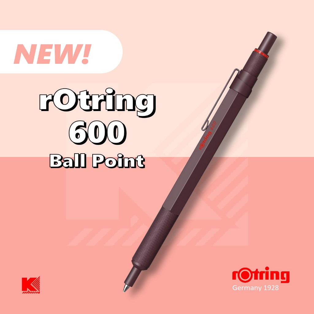 ปากกา rOtring 600 Ball Point Pen New Colours | Shopee Thailand