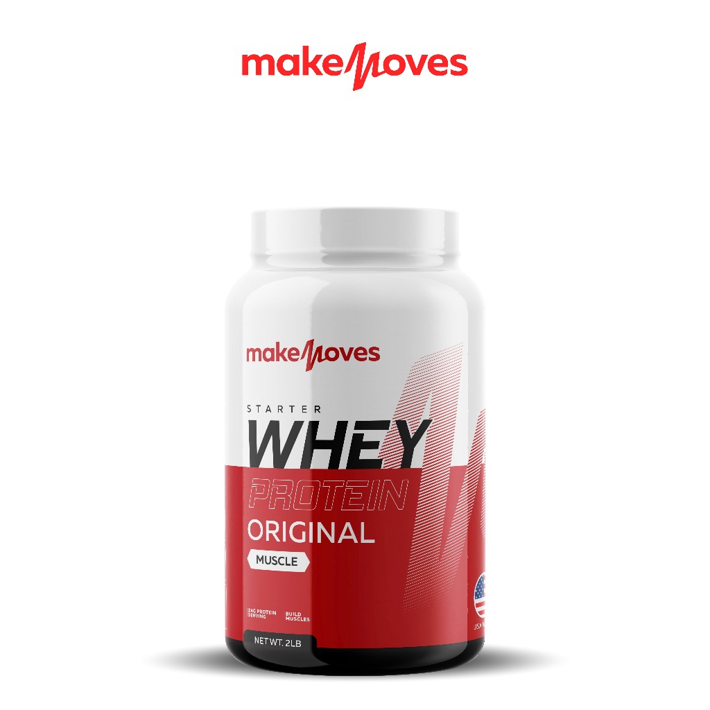 MakeMoves Whey Protein Original Muscle 2LB สูตรเพิ่มกล้าม กล้ามใหญ่ ...