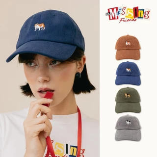 URTHE Classy - หมวกแก็ป ผ้าลูกฟูก ปักลาย Col. Missing Friends รุ่น Boss Cap