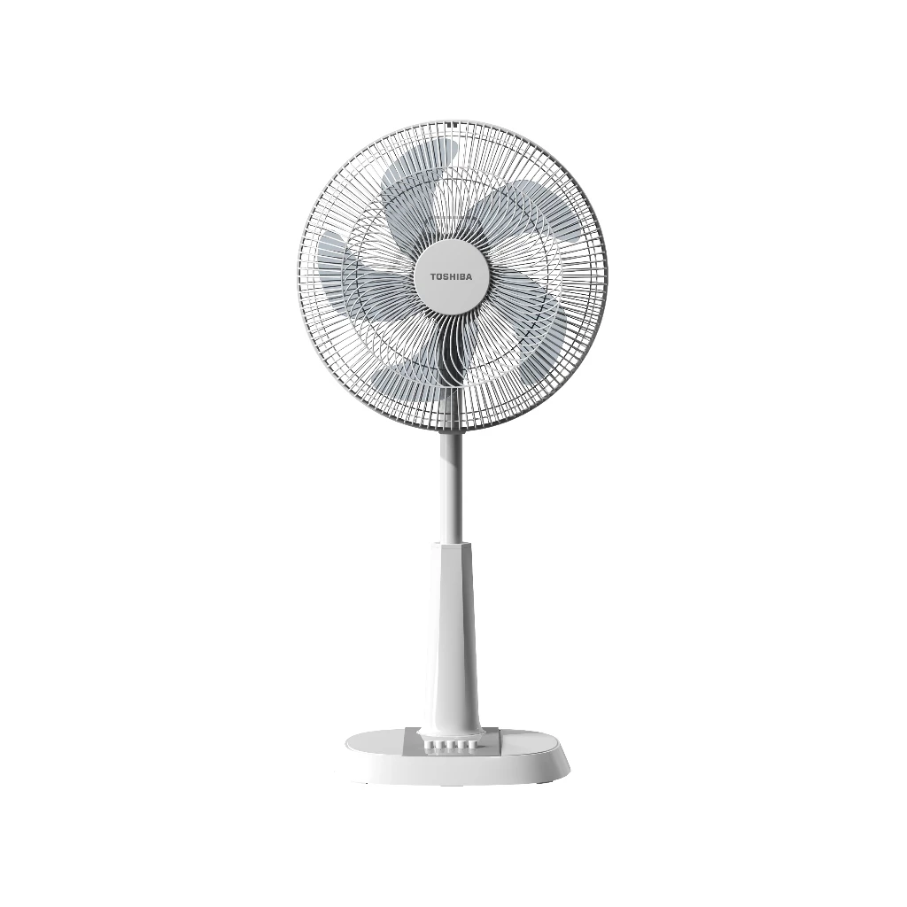 TOSHIBA รุ่น F-ALC50TH(C) พัดลมสไลด์ ขนาด 16 นิ้ว สีขาว-เทา ปรับระดับได้ 4 ระดับ