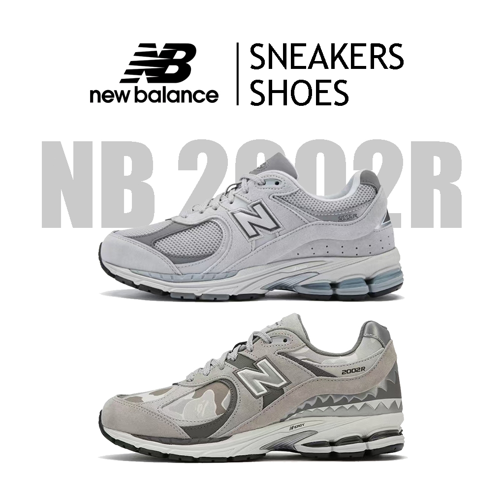 New Balance NB 2002R ของแท้จริงๆ รองเท้าผ้าใบแฟชั่นแบบนุ่มสำหรับทั้งชาย ...