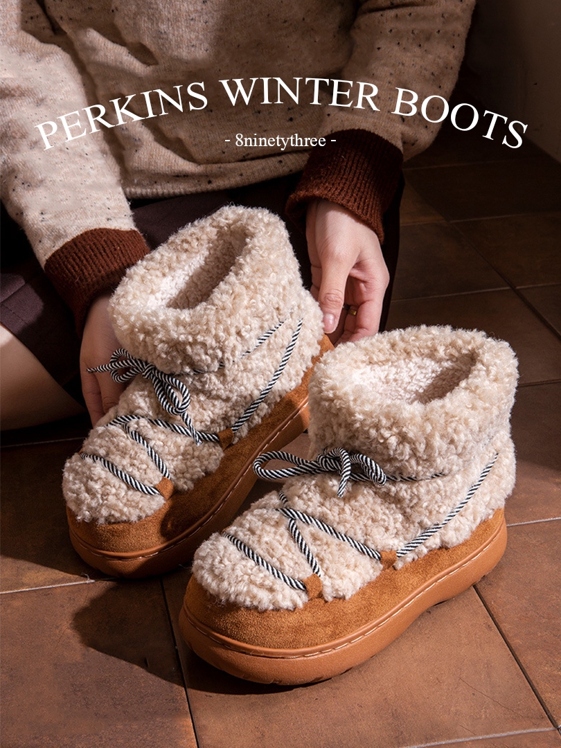 (พร้อมส่ง) Perkins Winter Boots B02 รองเท้าบูทบุขน กันหนาว เพิ่มความ ...