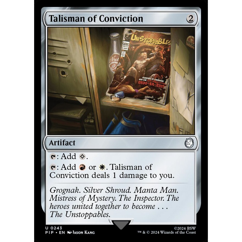 Talisman of Conviction PIP, TDC การ์ด Magic the Gathering [MTG] ของแท้ ...