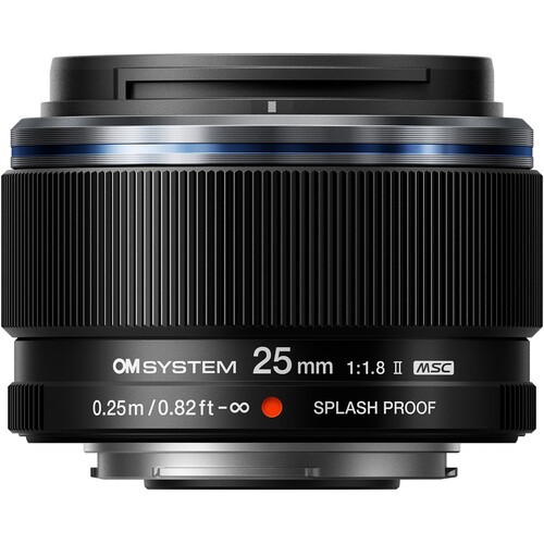 Olympus OM SYSTEM M.Zuiko Digital 25mm f/1.8 II Lens (Black