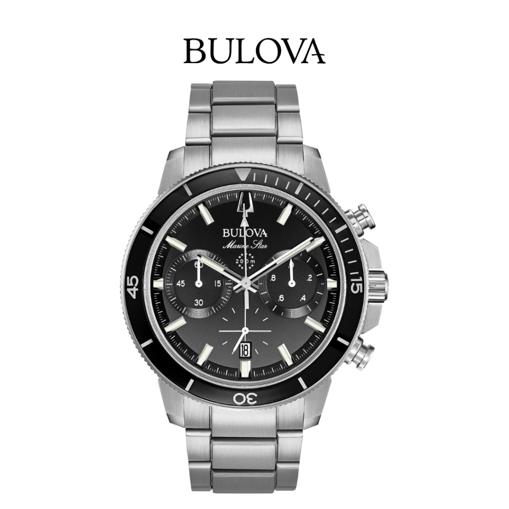 BULOVA 96B272 Men's Marine Star Chronograph Watch Quartz ( นาฬิกาผู้ชาย ...