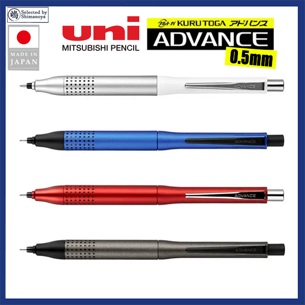 Portamine Uni Kurutoga Advance 0.5 Mm - Meccanismo Anti-Rottura, Design Blu Navy - Foto 9