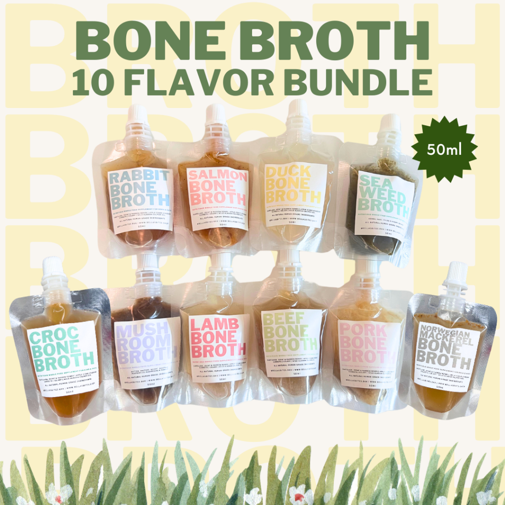 ชุดรวม10รส ซุปกระดูกเคี่ยวนาน 24 ชม Bella's Bites Bone Broth Set 50ml ...