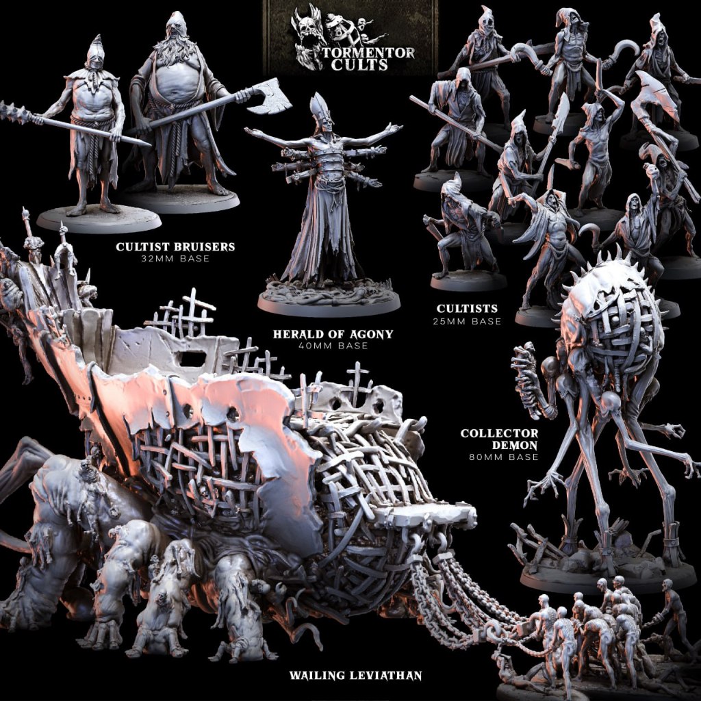 Tormentor Cults : Collection : Miniature Resin โมเดลบอร์ดเกม ผลิตตาม ...