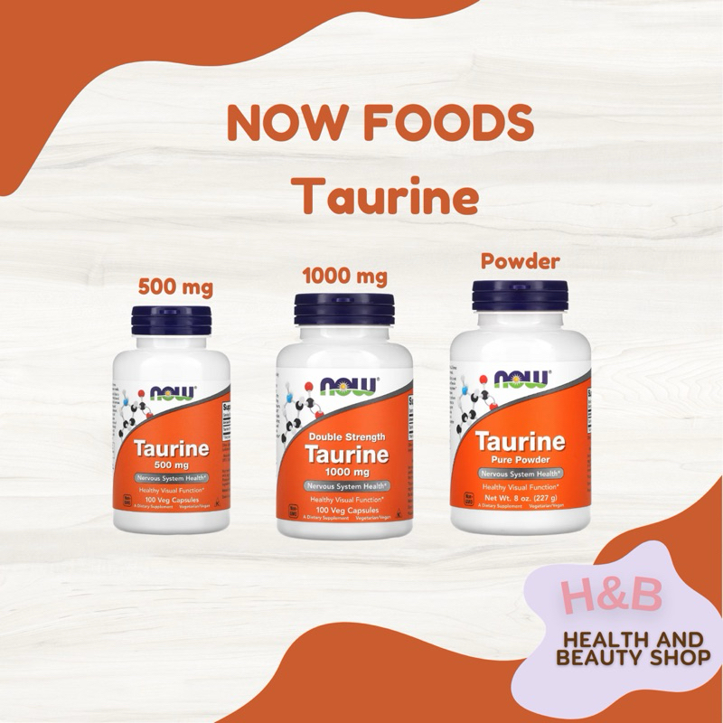 NOW Foods Taurina In Polvere - 8 Once (227g) - Integratore Puro