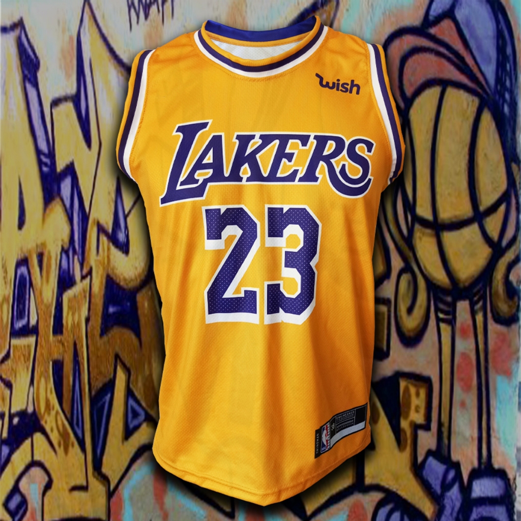 เสื้อบาสเกตบอล NBA ทีม แอลเอ เลเกอร์ส #BK0006 รุ่น Icon / LeBron James ...