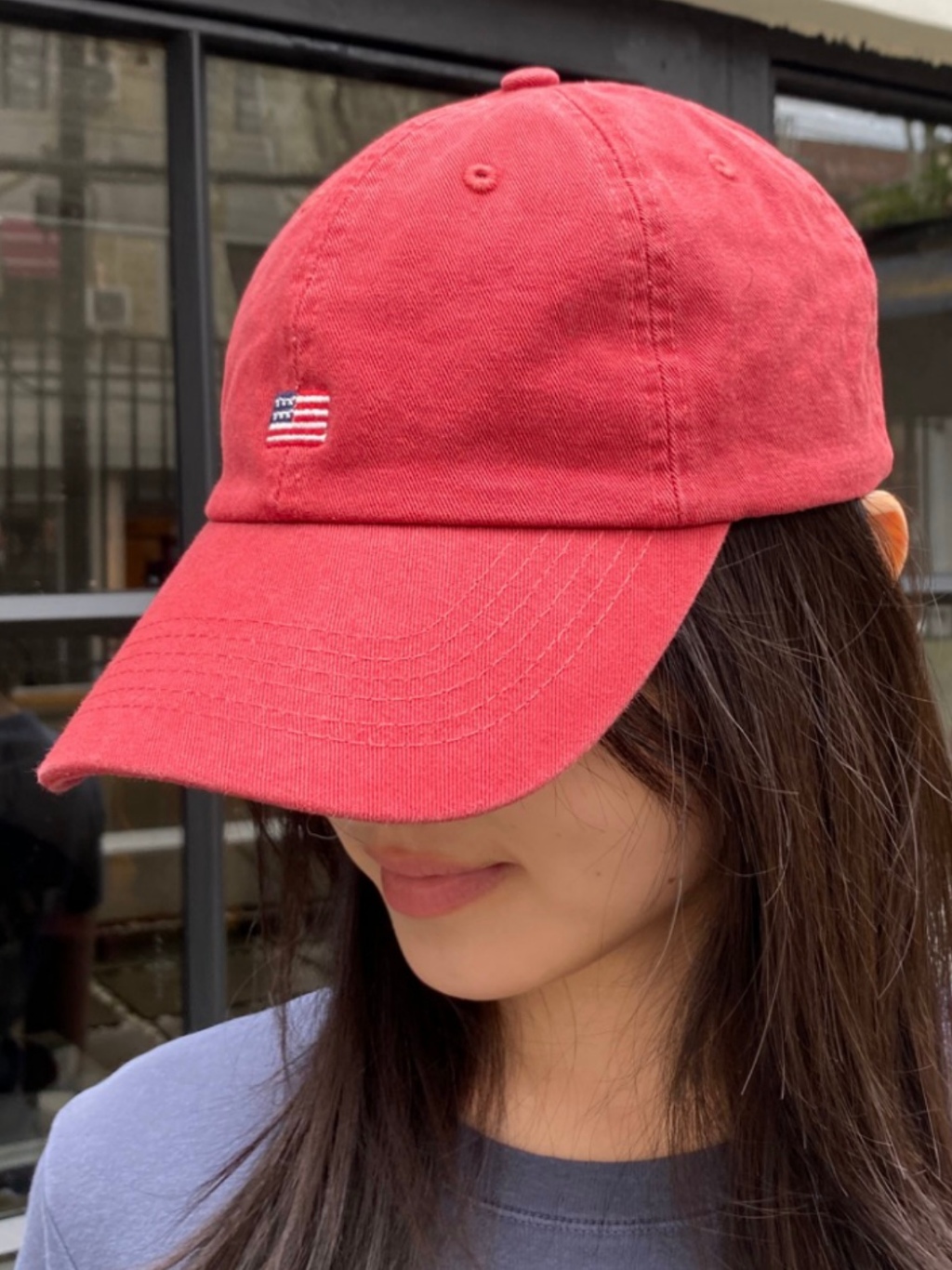 (พร้อมส่ง) BrandyMelville Katherine American Flag Cap หมวกแก๊ป ของแท้ ...