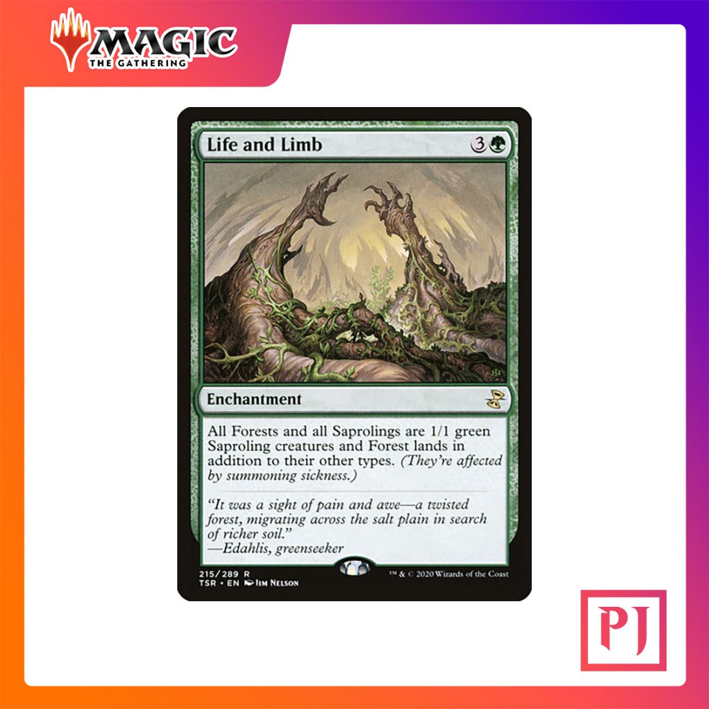 [MTG] Life and Limb [TSR] [GREEN] [RARE] [NORMAL] [ENG] (การ์ดเมจิค ...