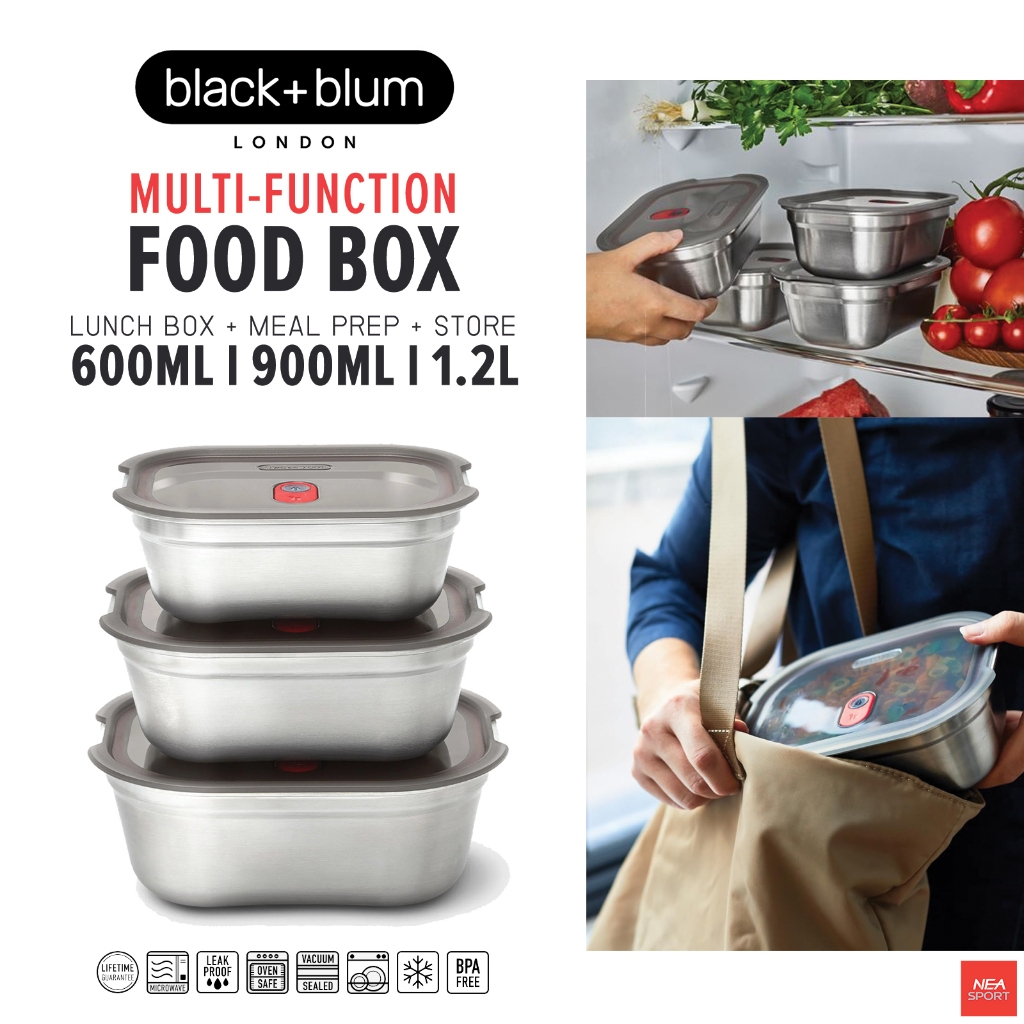 BLACK + BLUM Multi-Function Food Box กล่องใส่อาหาร สเตลเลส | Shopee ...