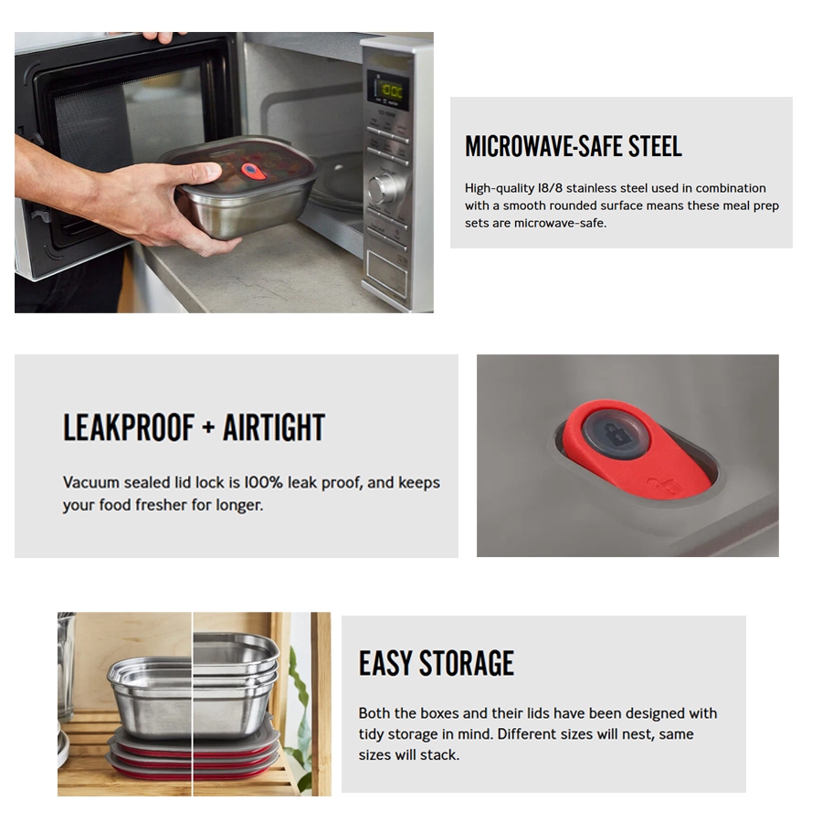 BLACK + BLUM Multi-Function Food Box กล่องใส่อาหาร สเตลเลส | Shopee ...