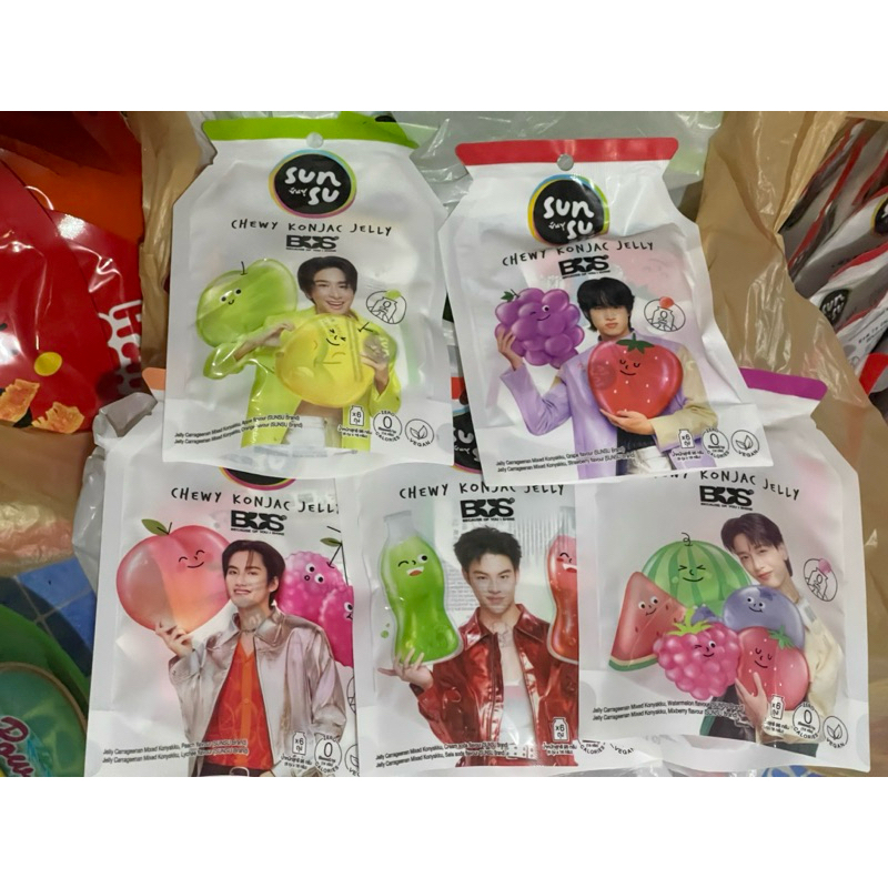 เยลลี่ sunsu คละรส พร้อมการ์ดในซอง ทุกซอง | Shopee Thailand