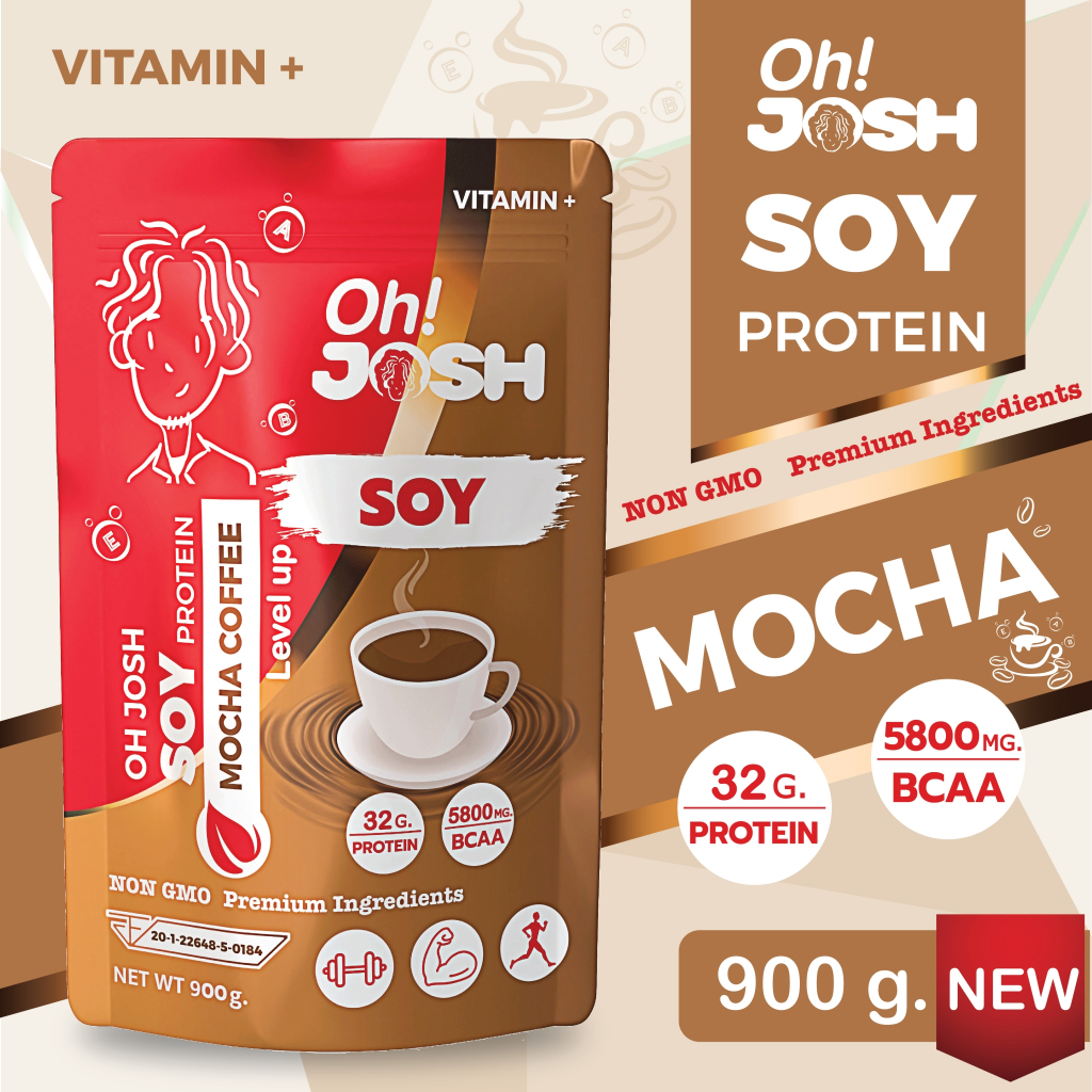 Oh Josh Soy Protein Isolate Vitamin Plus Cocoa CoffeeFlavor ซอยโปรตีน ...