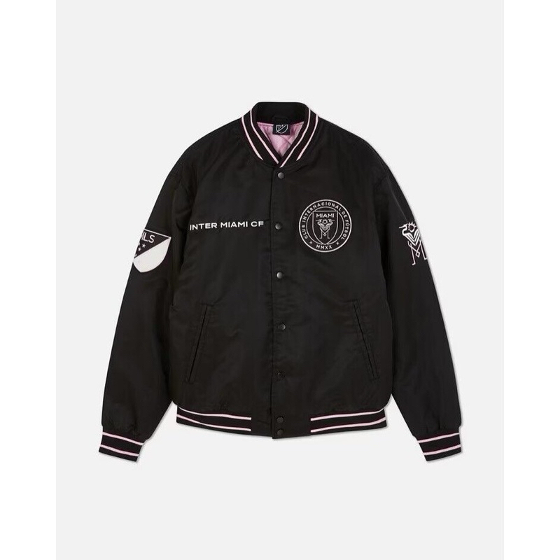 เสื้อแจ็คเก็ต primark x Inter Miami Bomber Jacket ขนาดoversize ของแท้ ...