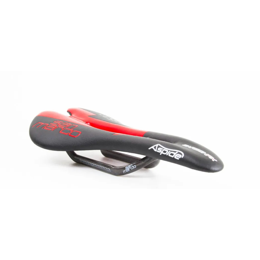Selle Vélo Route Selle San Marco ASPide – Cuir Noir – Rails Titane – Excellent état