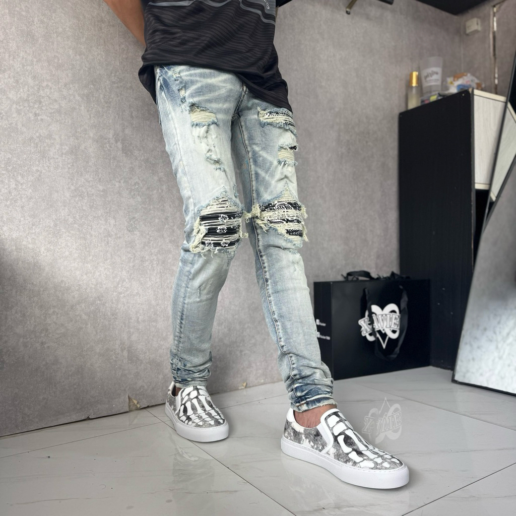 AMIRI ペイント ボーイフレンド ジーンズ 25インチ （インディ