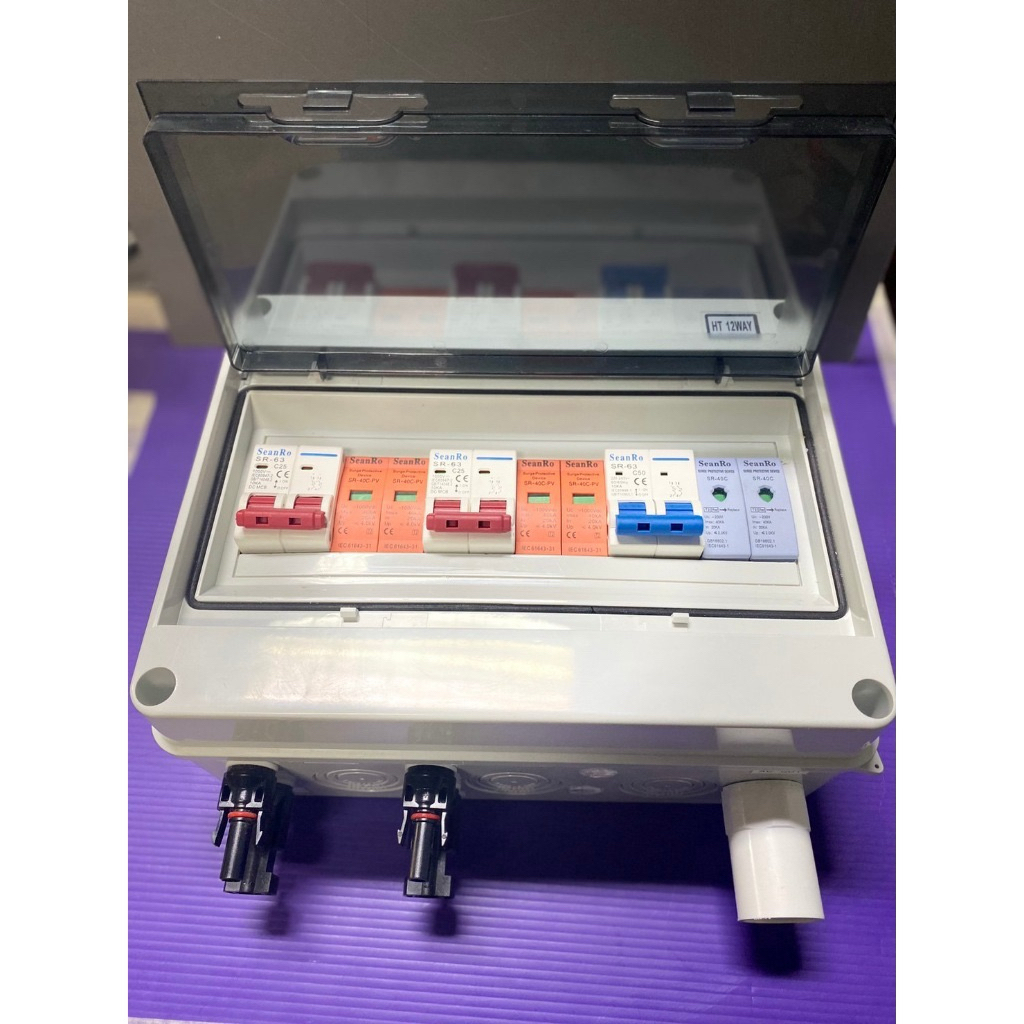 ตู้คอมไบเนอร์ AC-DC Solar Combiner Box 3-10kw with 1 to 4 PV string ...