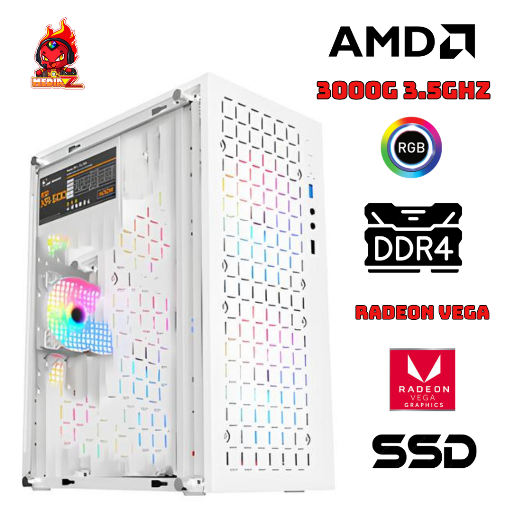 p เครื่อง AMD 3000G 3.5Ghz Radeon Vega DDR4 SSD คอม ประกอบ เล่นเกมส์ ...