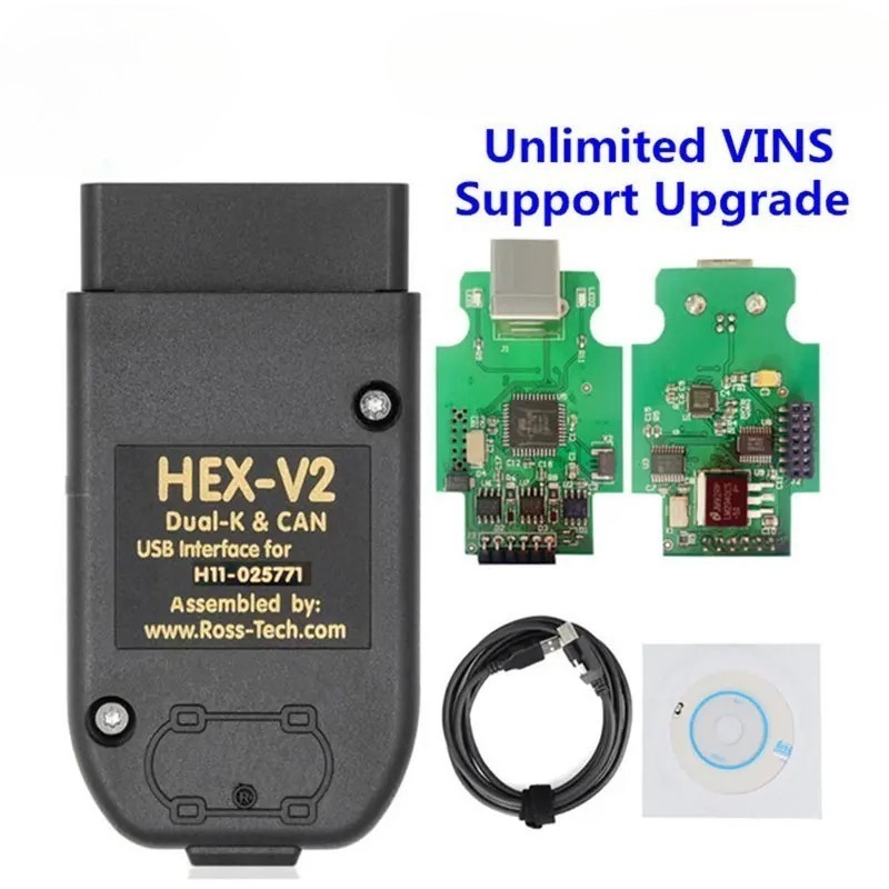 V24.5 V2หกเหลี่ยมใหม่ล่าสุดสำหรับ VAG ATMEGA162หลายภาษาสำหรับ vw/audi ...