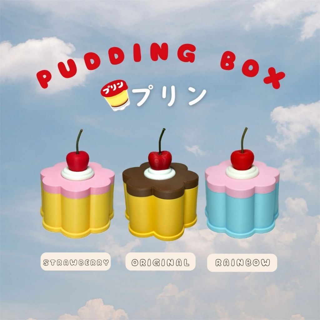 pudding box กล่องรูปพุดดิ้ง 🍮 | Shopee Thailand