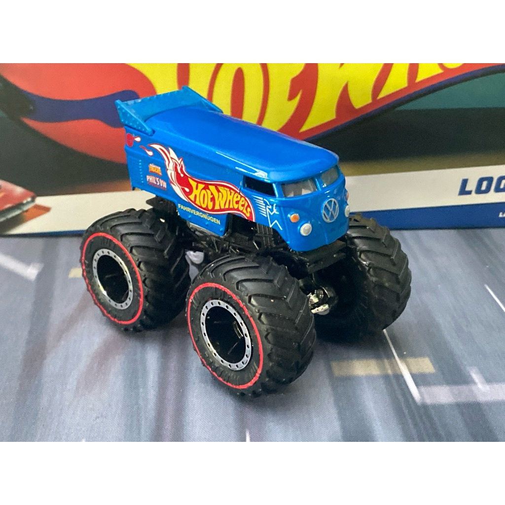 2022 HOT WHEELS MONSTER TRUCKS VW DRAG BUS TREASURE HUNT นอกแพ็ค