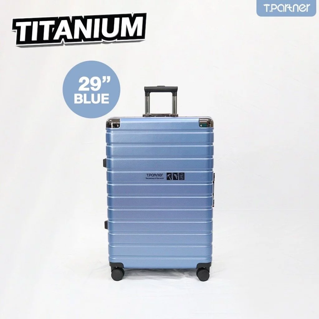 Tpartner กระเป๋าเดินทางรุ่น Titanium กระเป๋าเดินทางพันธ์ุแกร่ง โฉมใหม่โครงสร้างอลูมิเนียม ทนทานทุกมิติ [รับประกัน3ปี]