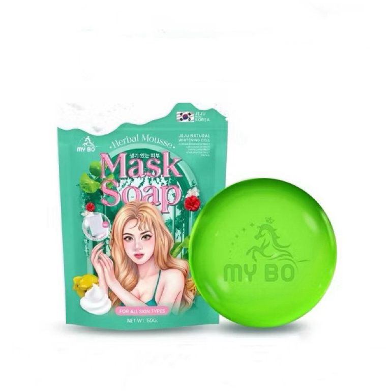 สบู่มาส์กหน้าปรางทิพย์ มายโบ MY BO HERBAL MOUSSE MASK SOAP | Shopee ...