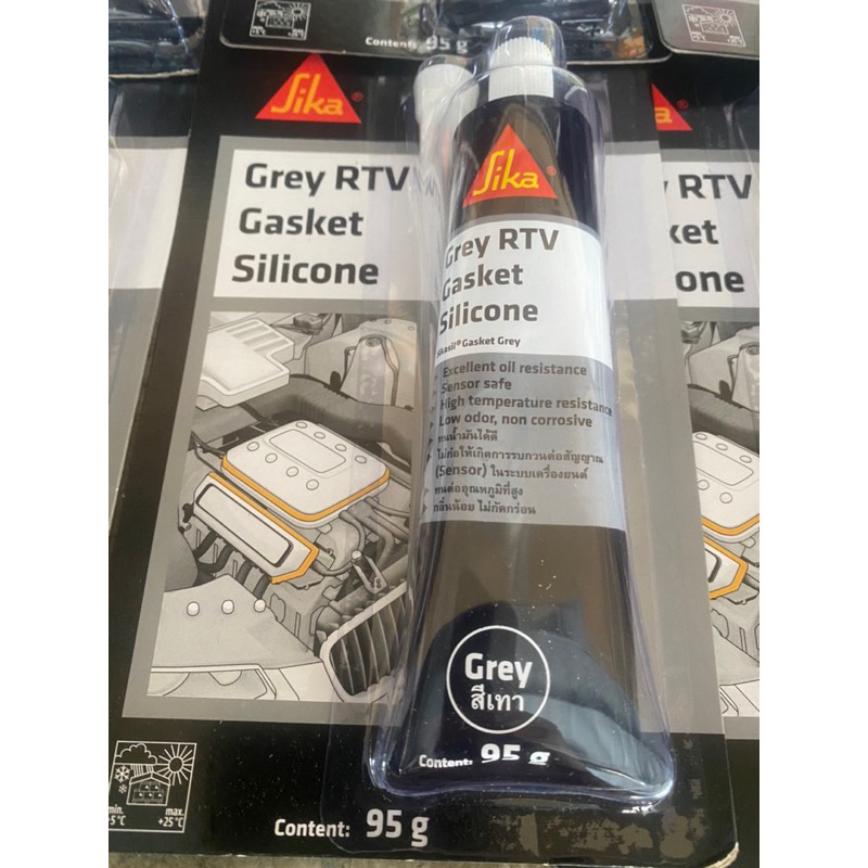 ยกกล่อง 12 ชิ้น ️SikasilGasket Grey RTV กาวยาแนวปะเก็น ทนความร้อนสูง ทน ...