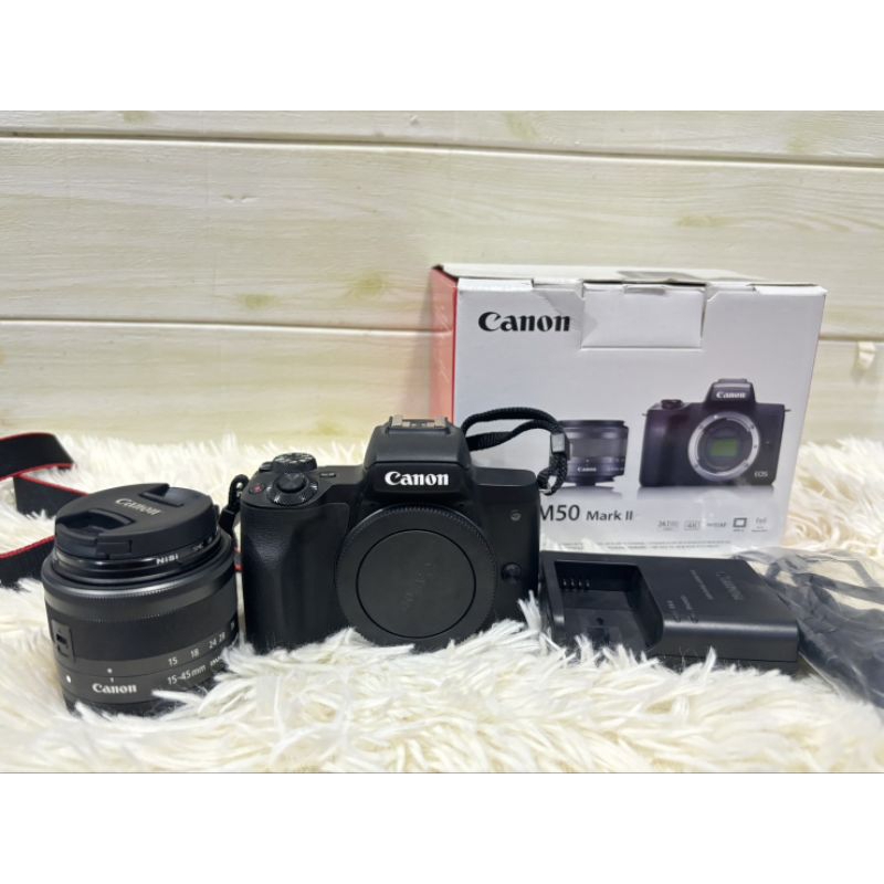 Canon EOS M50 Mark II kit 1545mm มือสอง สภาพสวย ใช้งานน้อย อดีตศูนย์