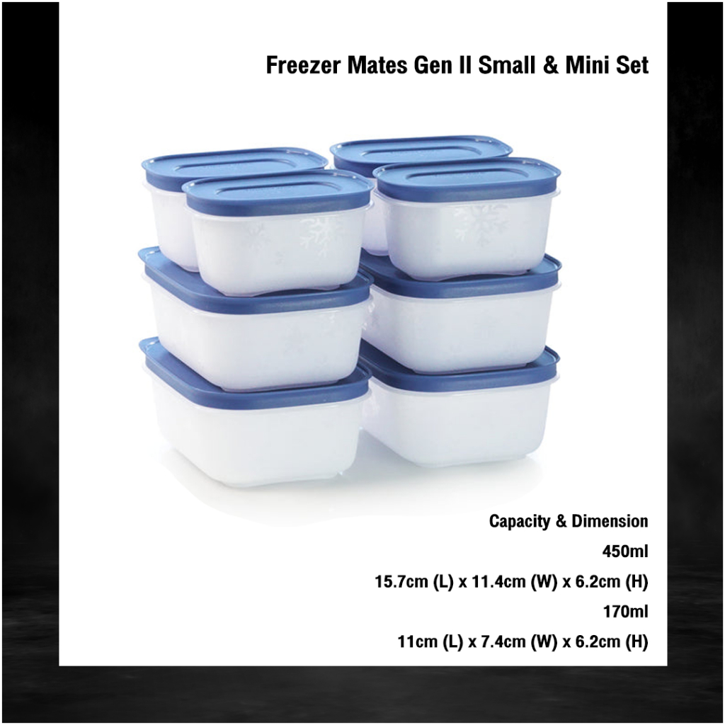 Tupperware รุ่น Freezer Mates Gen II Small & Mini Set เลือกขนาดได้ ...