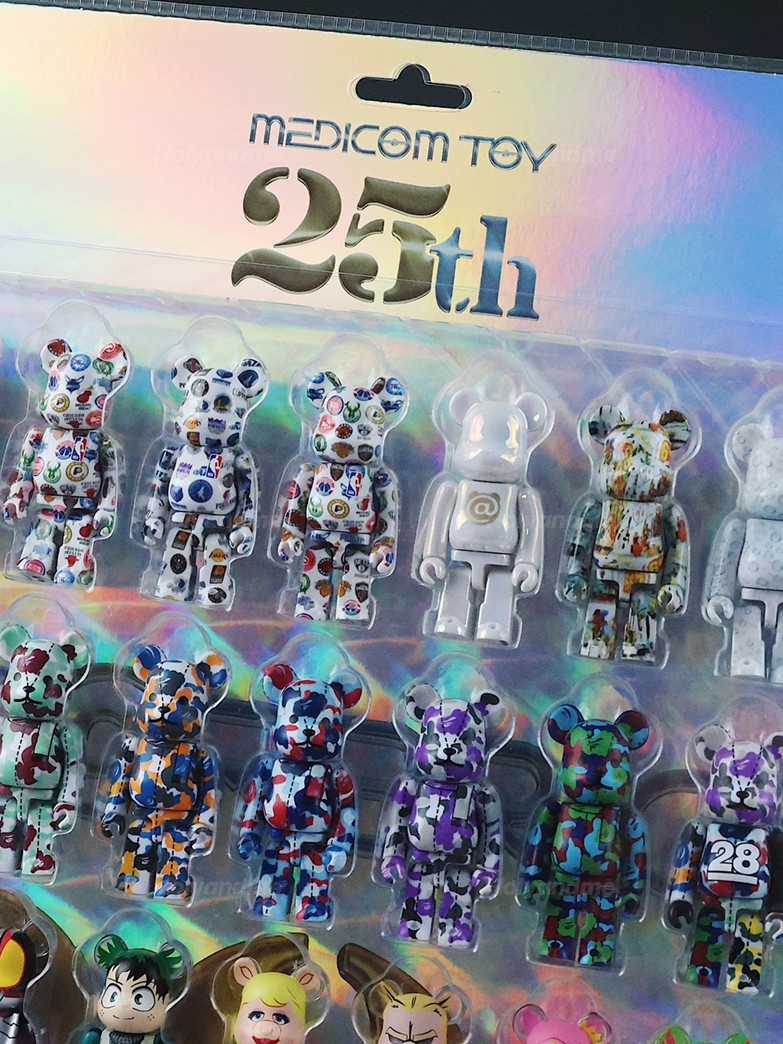 BEARBRICK DISPLAY BLISTER BOARD Medicom Toy 25th Anniversary