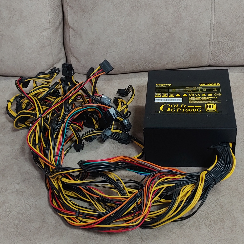 PSU 1700W Segotep GP1800G 80 Plus Gold สาย PCIe เยอะมาก สินค้ามือสอง ...