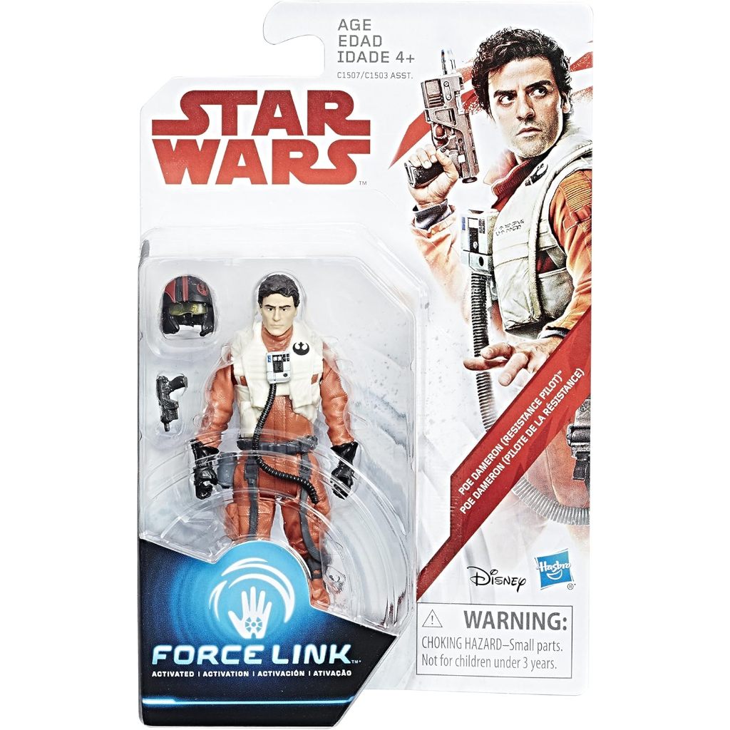Funko Pop! Star Wars Poe Dameron Resistance (Exc) – Vinyl Bobble-Head Figur Ca. 9 Cm – Exklusive Version Aus Episode VII – Ideales Sammlerstück Für Star Wars Fans