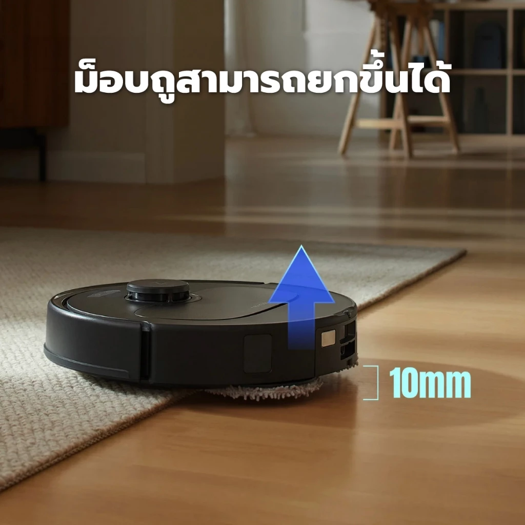 Roborock Qrevo S หุ่นยนต์ดูดฝุ่นถูพื้นอัจฉริยะ พร้อมแท่นชาร์จทั้งเก็บฝุ่น ซักผ้าถูพื้นเป่า
