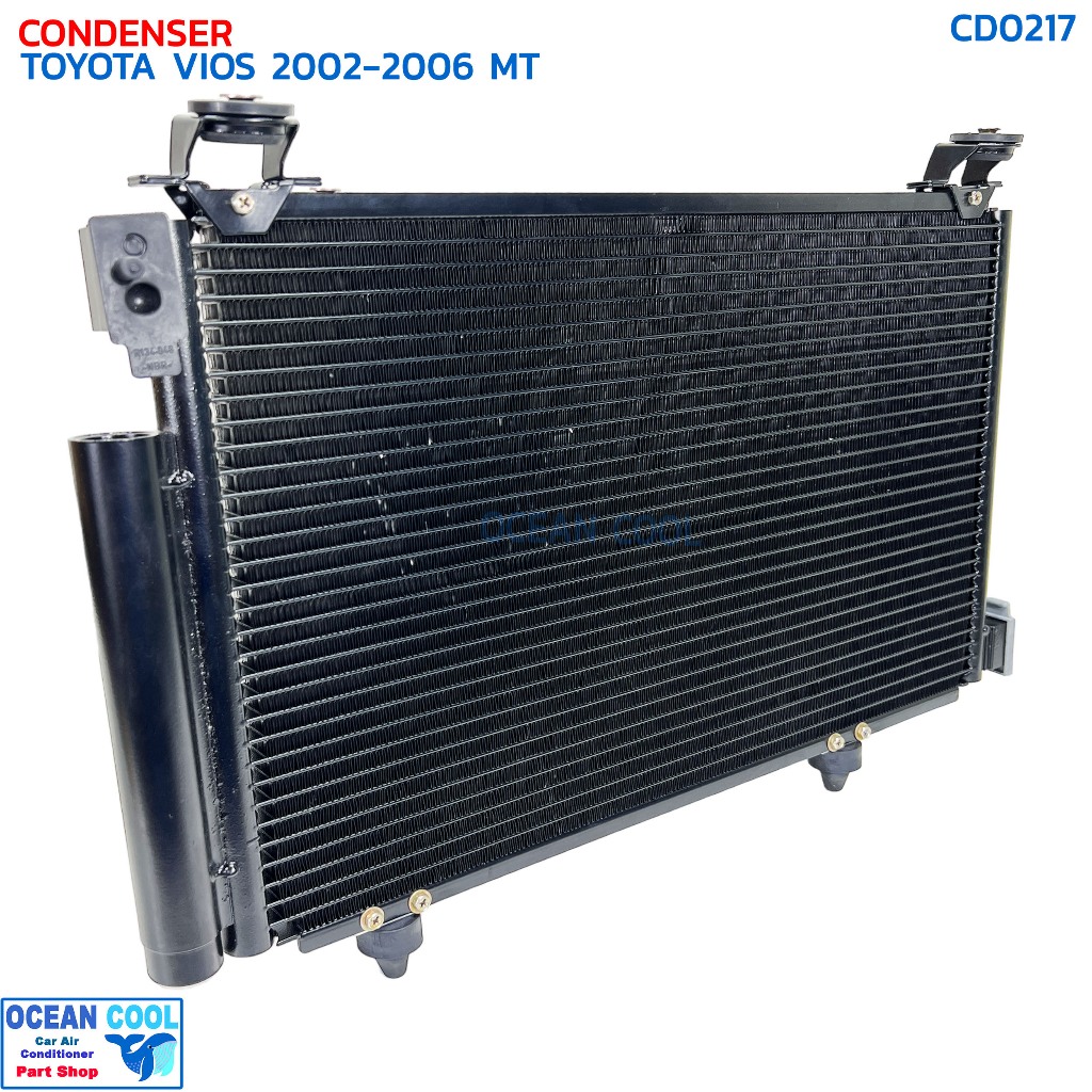 แผงแอร์ วีออส 2002 - 2006 เกียร์ธรรมดา CD0217 CONDENSER TOYOTA VIOS ...